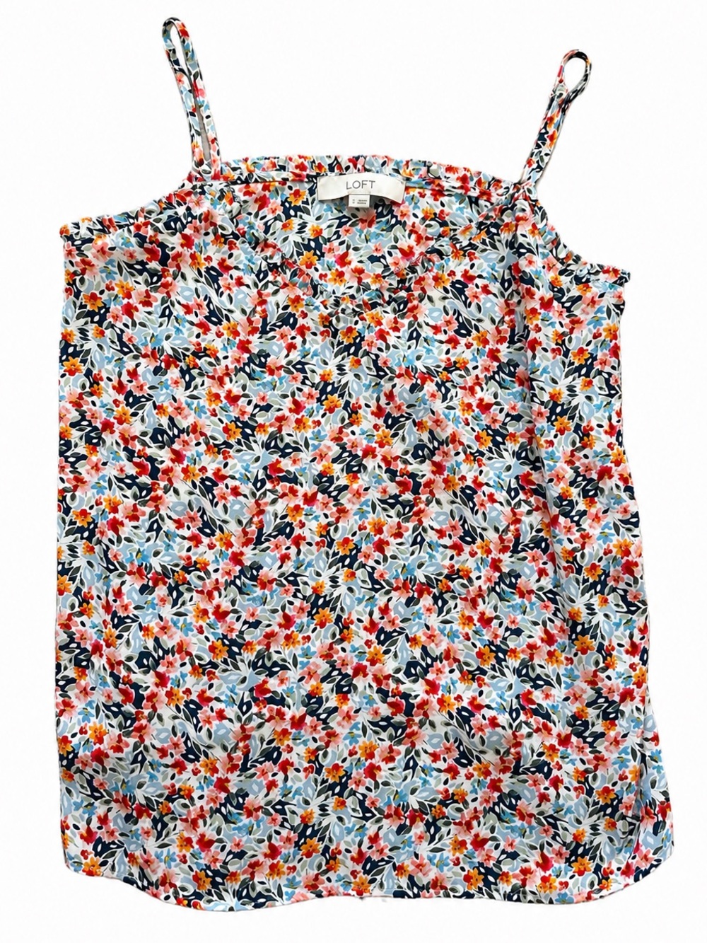 Loft Floral Ruffle Cami Small - Picture 2 of 4